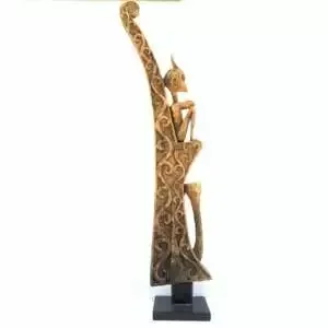 Shrine Figure (925mm On Stand) Antique Indonesia Altar Leti Artifact Sculpture Figurine Worship God Deity Statue