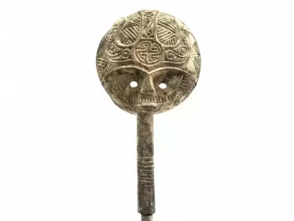Tribal Mask (630mm On Stand) Rare Antique Shaman Charm Masque Luck Blessing Sculpture