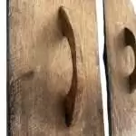 Traditional Shield 965mm Tribal Armor Guard Wood Carving Wall Deco Sculpture Office Home