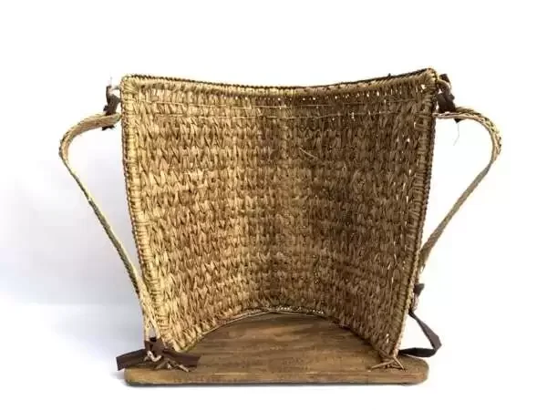 Beads Carrier 350mm Dayak Child Baby Backpack Tribe Tribal Traditional Beaded Fiber Art