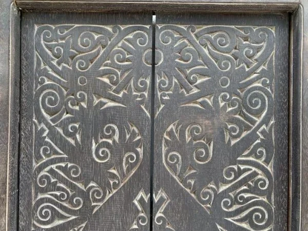 NATIVEHOME(xmm)TRIBALWINDOWPanelHomeDecoWoodCarvingBorneoAsia