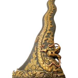 Traditional Asian Dagger 525mm Golden Dragon Keris Naga Nogo Emas Kris Sumatra Weapon Knife Blade Sword Kriss
