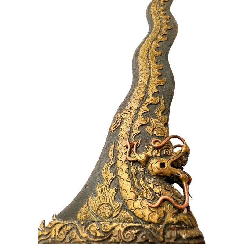 Traditional Asian Dagger 525mm Golden Dragon Keris Naga Nogo Emas Kris Sumatra Weapon Knife Blade Sword Kriss Traditional Asian Dagger 525mm Golden Dragon Keris Naga Nogo Emas Kris Sumatra Weapon Knife Blade Sword Kriss