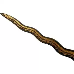 Traditional Asian Dagger 525mm Golden Dragon Keris Naga Nogo Emas Kris Sumatra Weapon Knife Blade Sword Kriss