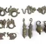 EARRINGS SIX PAIR 650g Earweight Earring Tribal Borneo Asia Asian Ear weight Dangle Body Piercing