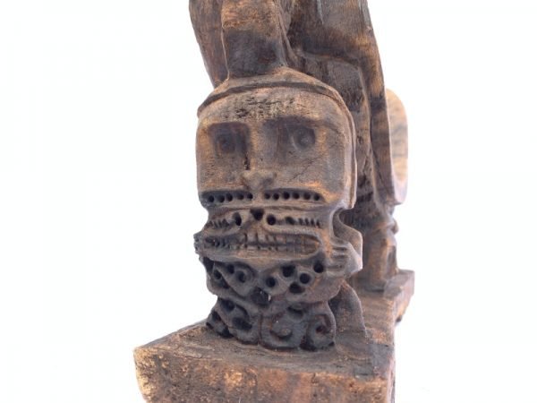 Rare ancient Pillow Headrest (290mm) Room Deco Korwar Vintage Artifact Statue Figure Figurine Asia