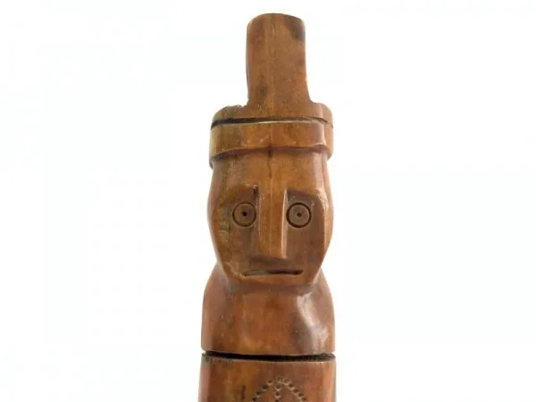 Bone Container (210mm On Stand)Timor Leste Object Statue Medicine Jelwery Box Indonesia Asia
