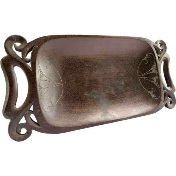 Fruit Tray 640mm Ironwood Hardwood Bowl Plate Platter Basin Kayanic Dayak Sculpture Borneo