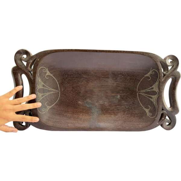 Fruit Tray 640mm Ironwood Hardwood Bowl Plate Platter Basin Kayanic Dayak Sculpture Borneo