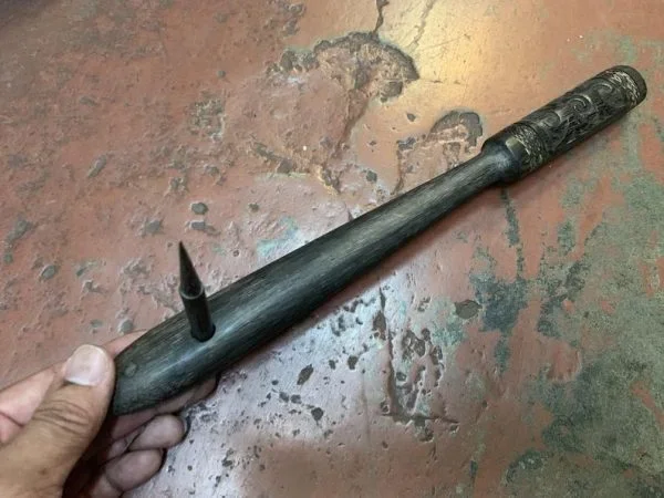 Apadravya ampallang palang traditional cultural penis piercing tool