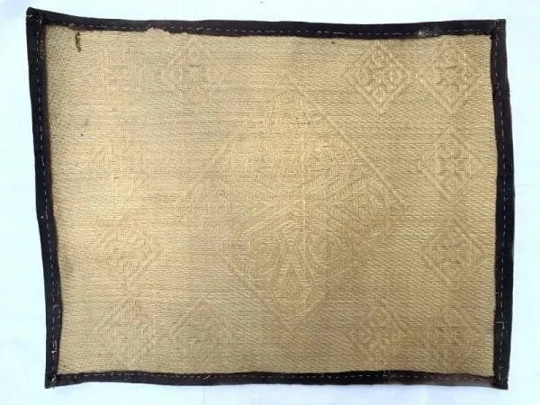 Dining Mat (740 x 540 mm) Old Rattan Panel Fiber Art Weaving Woven Painting Wall Deco