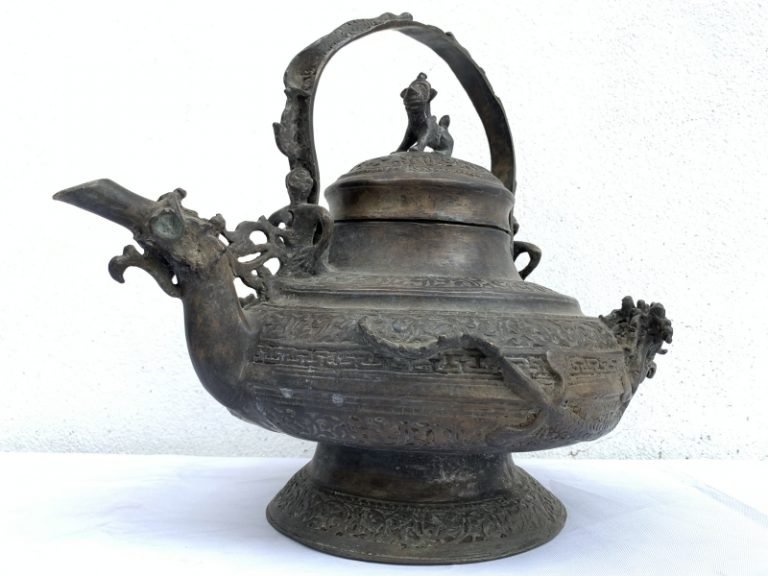 Kettle Teapot Authentic Antique Brunei Heirloom Brass Bronze Teakettle