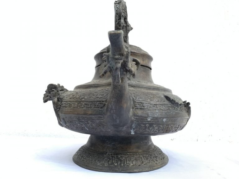 Kettle Teapot Authentic Antique Brunei Heirloom Brass Bronze Teakettle