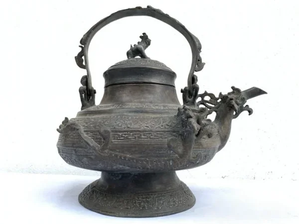 Kettle Teapot 12 lb Authentic Antique Brunei Heirloom Brass Bronze Teakettle Asia Wealth Status