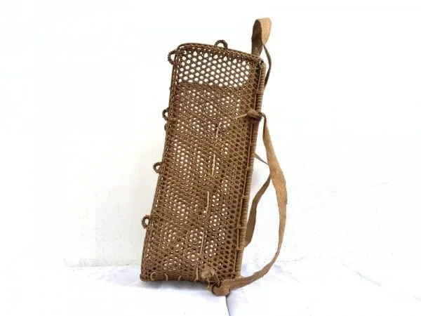 Farming Basket 680mm Traditional Rattan Tambok Backpack Weaving Bag Asia