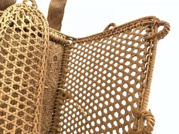 Farming Basket 680mm Traditional Rattan Tambok Backpack Weaving Bag Asia