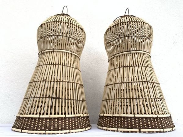 Fish Trap (ONE PAIR) Lamp Decoration Tribal Home Architecture Lure Bait Trap Outdoor Fishing