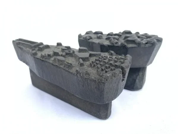 NEPAL NEPALESE Vintage Tribal Fabric Chop Print Block Stamp Antique Wooden Textile #10