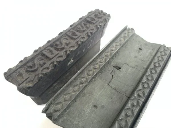 NEPAL NEPALESE Antique Batik Print Wood Printing Block Textile Fabric Chop Stamp Kathmandu #13