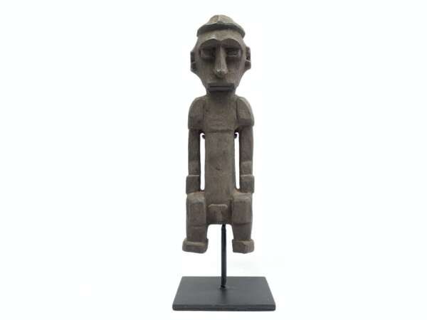 Ancestral Figurine (240mm On Stand) Antique Itara Statue Timor Atauro Island Naked Male Figure