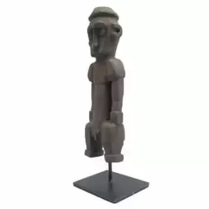 Ancestral Figurine (240mm On Stand) Antique Itara Statue Timor Atauro Island Naked Male Figure