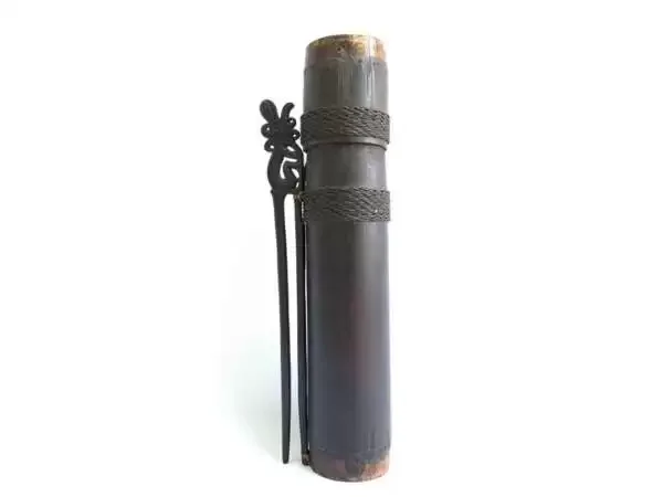Blowpipe Quiver 370mm Vintage Old Tolor Poison Hunting Container Dart Traditional Dayak Hunter Borneo