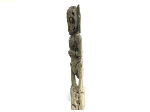 Borneo Figurine 790mm Dayak Bahau Statue Figure Effigy Wood Sculpture Art Home Garden