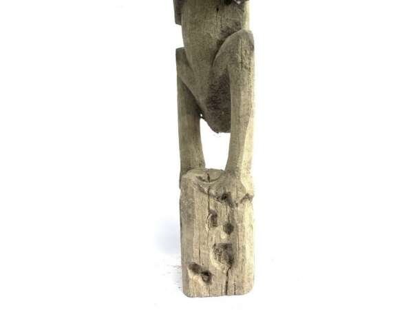 Borneo Figurine 790mm Dayak Bahau Statue Figure Effigy Wood Sculpture Art Home Garden