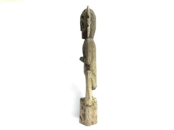 Borneo Figurine 790mm Dayak Bahau Statue Figure Effigy Wood Sculpture Art Home Garden