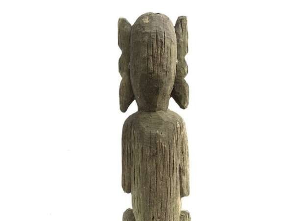 Borneo Figurine 790mm Dayak Bahau Statue Figure Effigy Wood Sculpture Art Home Garden