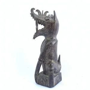 MYTHICAL CREATURE 180mm Borneo Statue Dragon & Dog Aso Animal Figure Figurine