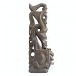 TRIBAL HIDDEN CHAMBER 410mm ARTIFACT Batak Jewelry Medicine Box Wood Carving Statue Figure Figurine