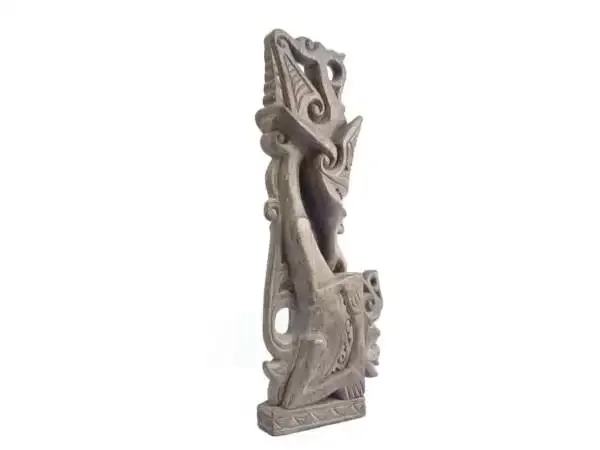 WOODEN CONTAINER 400mm Batak Jewelry Medicine Chamber Box Wood Carving Statue Figure Figurine