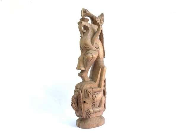 Tribal Hidden Chamber 460mm Large XL Batak Jewelry Medicine Box Wood Carving Statue Figure Figurine