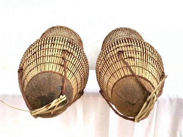 OUTDOOR FISH TRAP Large 1090mm (One Pair) Bubu Lantai Rattan Lure Bait Traditional Fishing