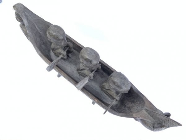 MYTHICAL BOAT 580mm Sahan Vessel Naga Morsarang Batak Tribe Statue Sculpture Figure Figurine