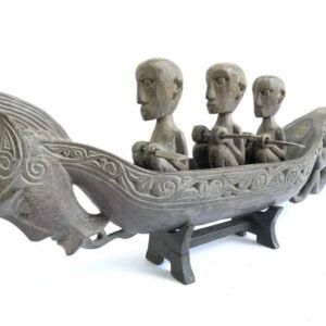 MYTHICAL BOAT 550mm Sahan Vessel Naga Morsarang Batak Tribe Statue Sculpture Figure Figurine