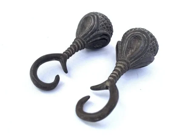 WOOD EARWEIGHT 95mm Giant Borneo Earring Tribal Ear Body Piercing Areca Betel Nut