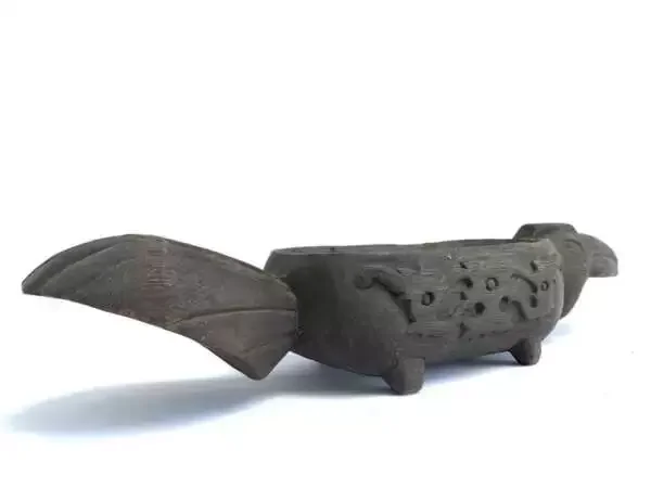 Tribal Tray 370mm Bird Basin Bowl Hardwood Animal Sculpture Borneo Dayak Statue