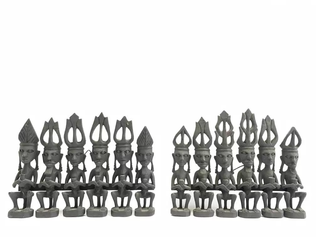 Art Sculpture 320mm Nias Warrior Statue Interior Hotel Home Pub Bar Office Tribal Sculpture Figure Figurine Art Sculpture 320mm Nias Warrior Statue Interior Hotel Home Pub Bar Office Tribal Sculpture Figure Figurine