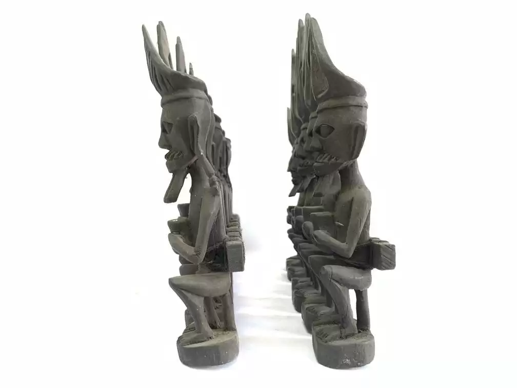Art Sculpture 320mm Nias Warrior Statue Interior Hotel Home Pub Bar Office Tribal Sculpture Figure Figurine Art Sculpture 320mm Nias Warrior Statue Interior Hotel Home Pub Bar Office Tribal Sculpture Figure Figurine
