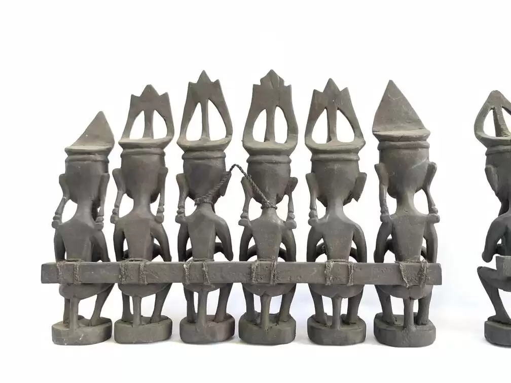 Art Sculpture 320mm Nias Warrior Statue Interior Hotel Home Pub Bar Office Tribal Sculpture Figure Figurine Art Sculpture 320mm Nias Warrior Statue Interior Hotel Home Pub Bar Office Tribal Sculpture Figure Figurine