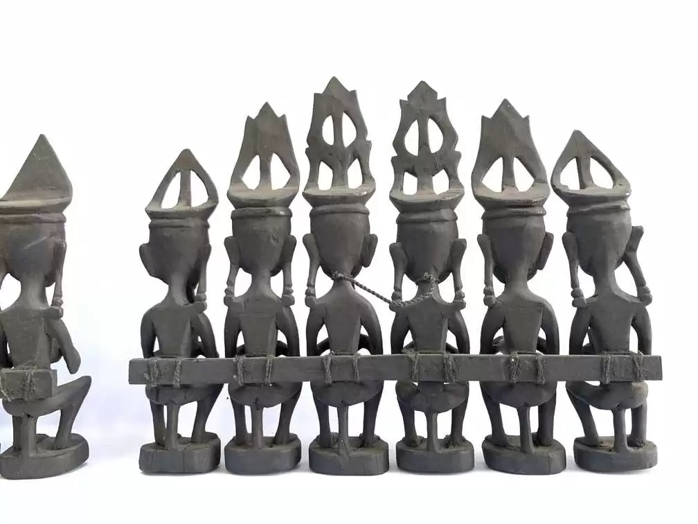 Art Sculpture 320mm Nias Warrior Statue Interior Hotel Home Pub Bar Office Tribal Sculpture Figure Figurine Art Sculpture 320mm Nias Warrior Statue Interior Hotel Home Pub Bar Office Tribal Sculpture Figure Figurine