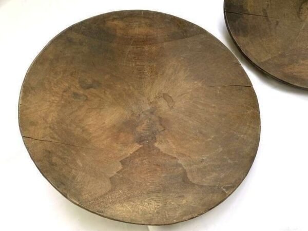 Gold Mining (1 Pair) 490mm Pan Panning Tray Wooden Ironwood Bowl Placer Mining Traditional Excavating Mineral