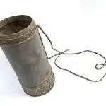 TREE BARK CONTAINER 285mm Tribal Hunting Box Lupong Forest Sling bag Borneo Headhunter Dayak