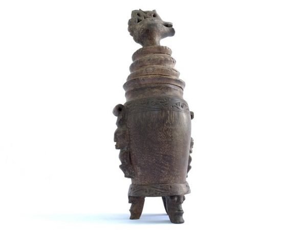 MEDICINE JAR 330mm ANTIQUE BOX Batak Simalungun Jewelry Herb Tribal Container