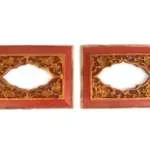 MIRROR FRAME (1 Pair) Chinese Panel Wood Wooden Wall Deco Sculpture Painting Carving