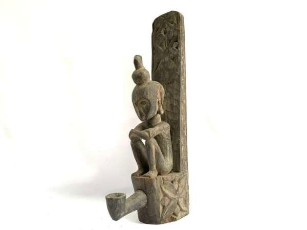 Indonesia Altar 650mm Old Leti Artifact Sculpture Figure Figurine Worship Shrine God Deity Statue