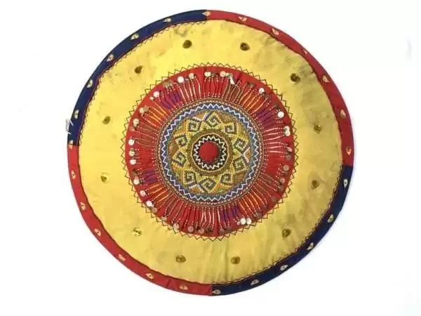 Sun Hat 560mm Sa Ong Sa-ong Beads Weaving Aged Harvest Field Dayak Borneo