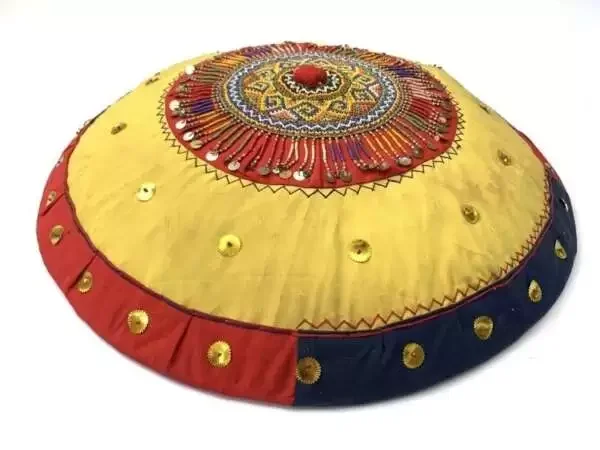 Sun Hat 560mm Sa Ong Sa-ong Beads Weaving Aged Harvest Field Dayak Borneo